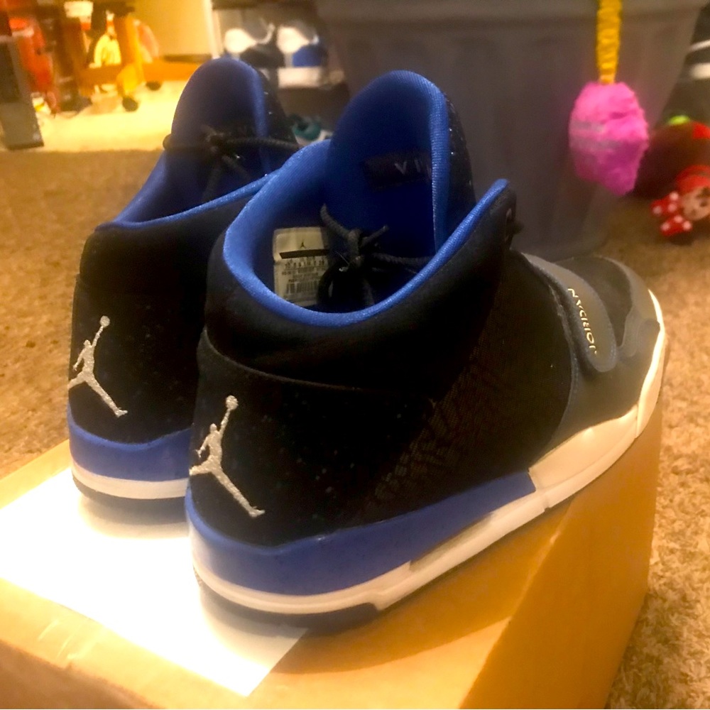 Blue On Black Jordans